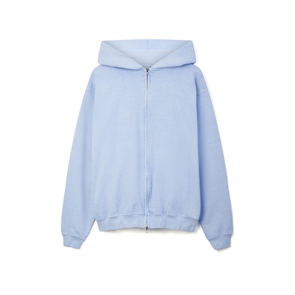 Premium garment dyed Oversized blank Zipper Hoodie in 500gsm Cotton Fleece / French Terry
