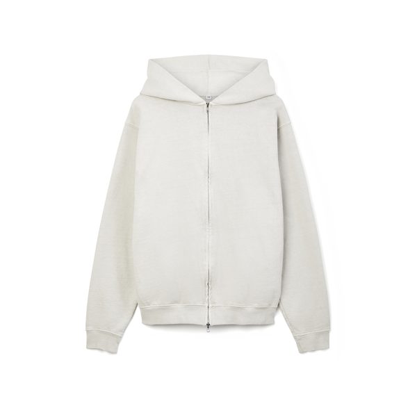 Premium garment dyed Oversized blank Zipper Hoodie in 500gsm Cotton Fleece / French Terry