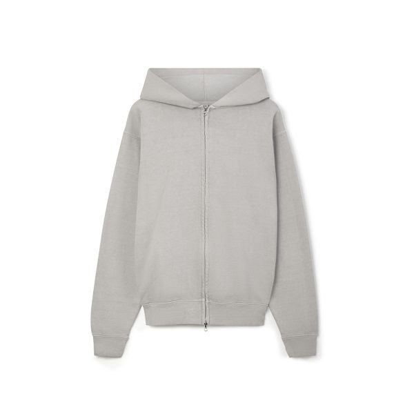 Premium garment dyed Oversized blank Zipper Hoodie in 500gsm Cotton Fleece / French Terry