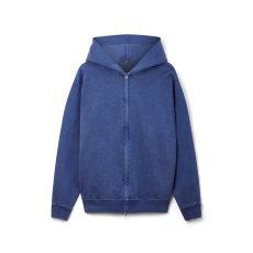 Premium garment dyed Oversized blank Zipper Hoodie in 500gsm Cotton Fleece / French Terry
