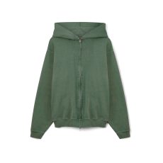 Premium garment dyed Oversized blank Zipper Hoodie in 500gsm Cotton Fleece / French Terry