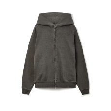 Premium garment dyed Oversized blank Zipper Hoodie in 500gsm Cotton Fleece / French Terry